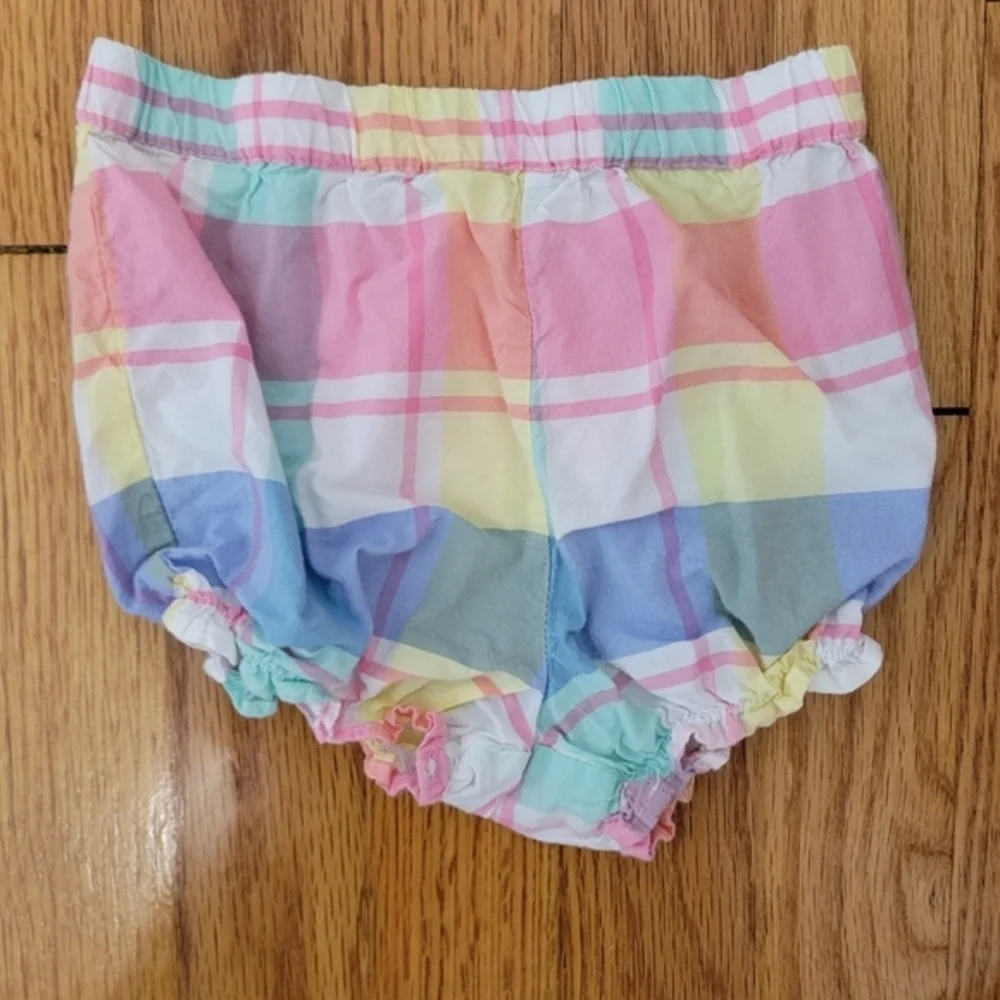 Tommy Bahama Toddler Girl Pastel‎ Plaid Summer Outfit Dress & Bloomers 18 months